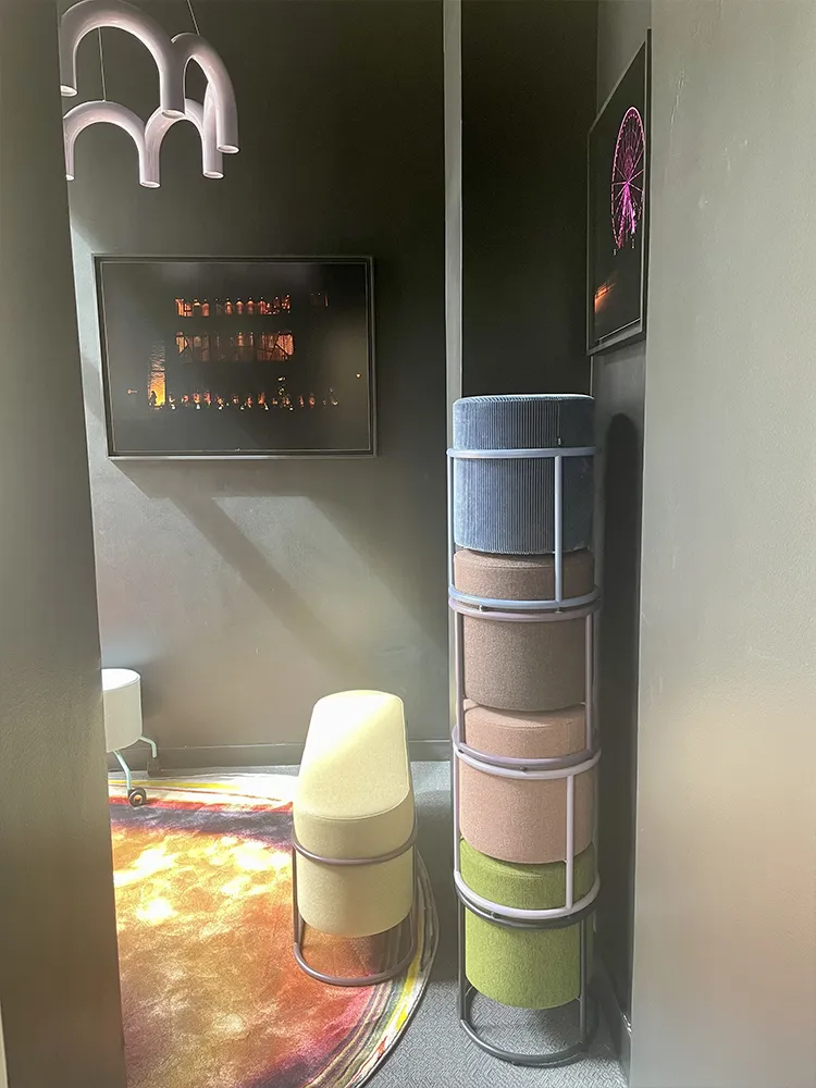 Vue du showroom Moda International