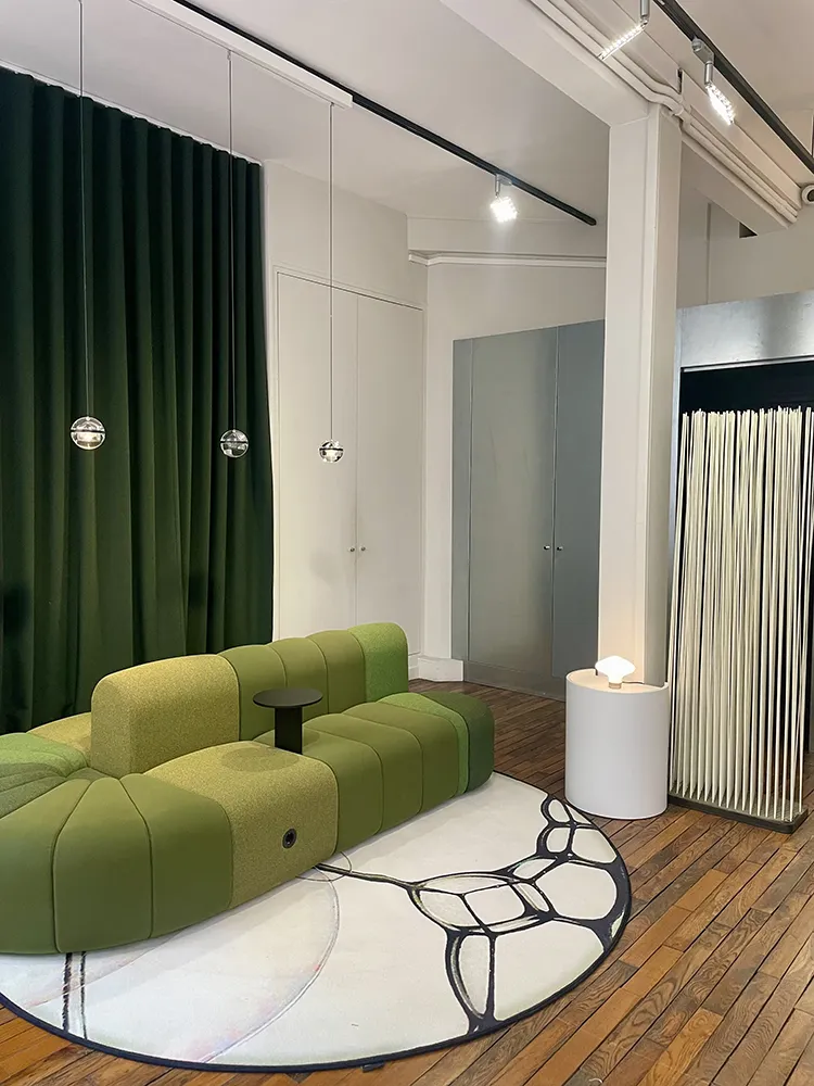 Perspective intérieure du showroom